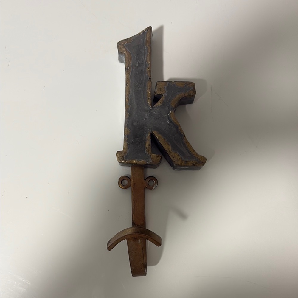 Anthropolgie Wall Hook letter k